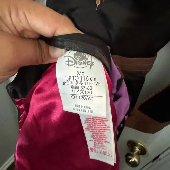 Princess Anna dress with cape. Purchased at Disney store. Great condition. - Picture 5 of 5